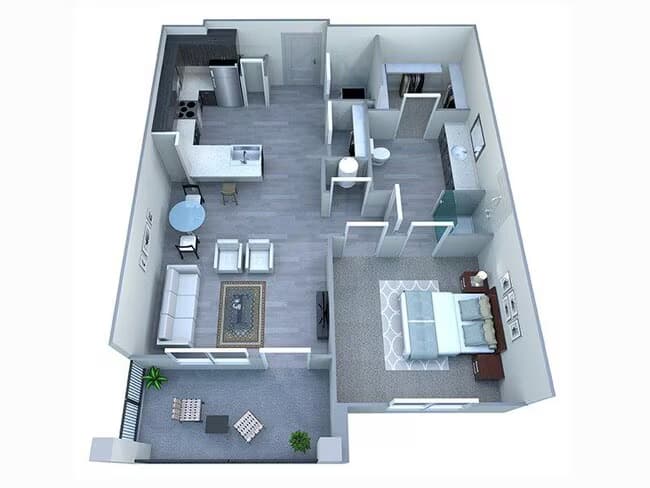 Unit AUCQWE A-3016 floor plan