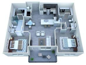 B1 2x2 D-2148 floor plan