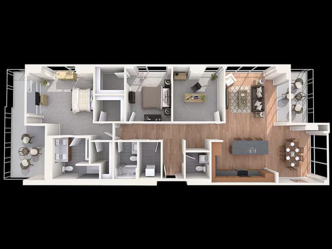 H 301A floor plan