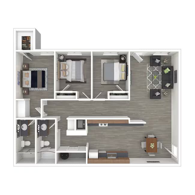 Unit 6A 6A floor plan