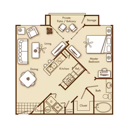 Unit 322 135 floor plan