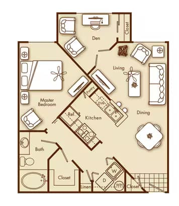 Unit 355 286 floor plan