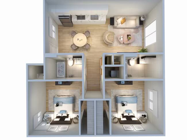 Unit AUCMCC 1111 floor plan