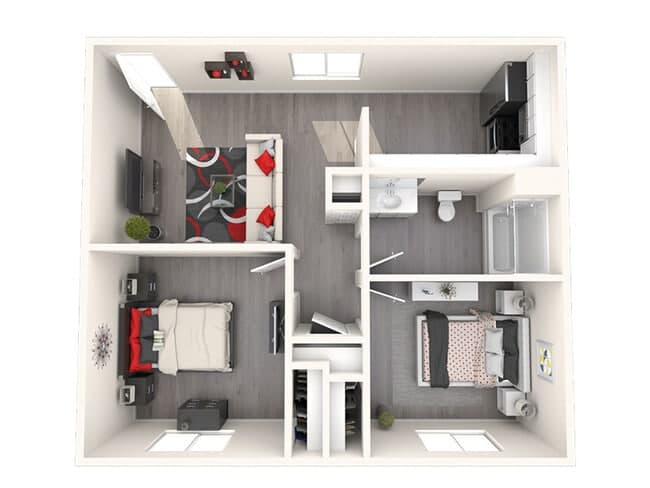 Unit AUCMQZ 3044 floor plan