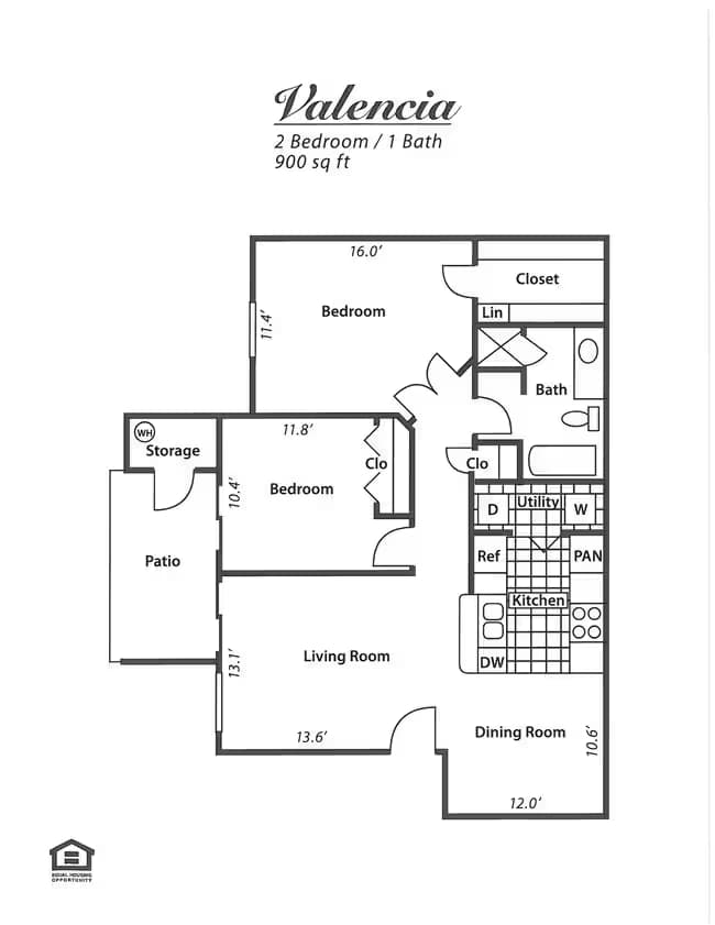 Unit 351 154 floor plan