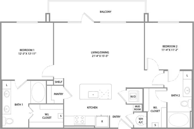 Unit 3121 2121 floor plan
