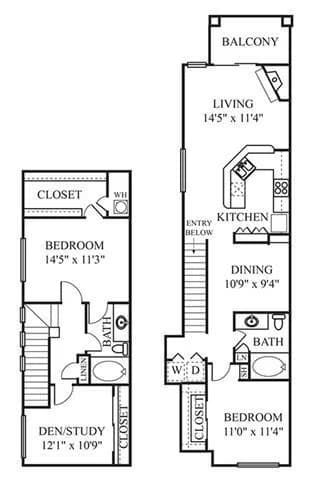 Unit 2088 2316 floor plan