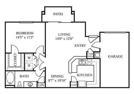 Unit 1184 1184 floor plan