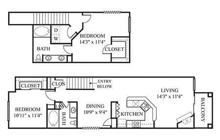 Unit 2244 2244 floor plan