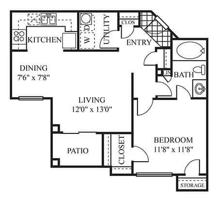 Unit 1066 3262 floor plan