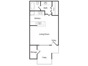 Studio - Classic 03110 floor plan