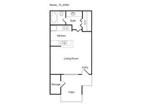 Studio - Sophisticated 09212 floor plan