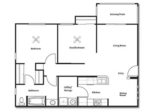Unit 1095 2104 floor plan