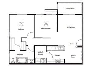 2x1 2103 floor plan