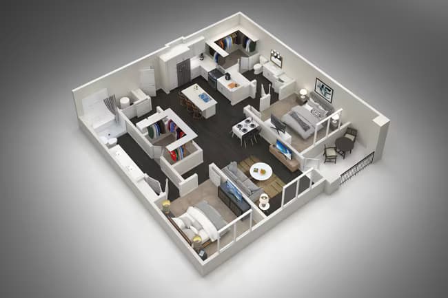 Unit 2057 2057 floor plan