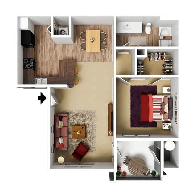 Unit 1-105 11-375 floor plan