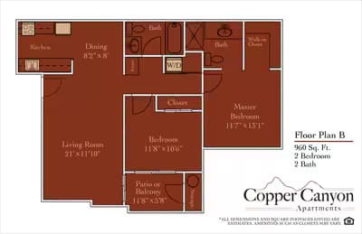 Unit K-108 F-212 floor plan