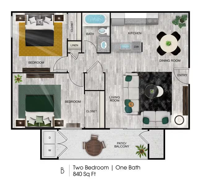 Unit 2080 2148 floor plan