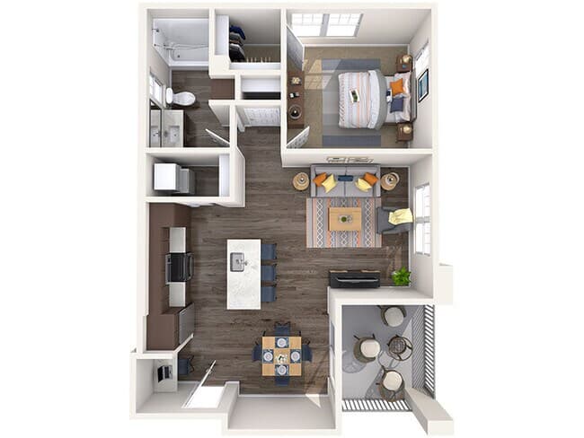 1x1-726 2035 floor plan
