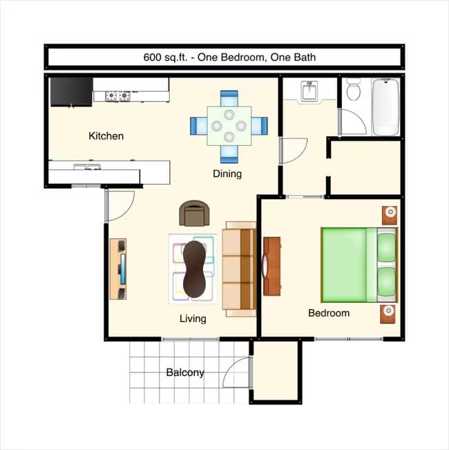 Unit 153 254 floor plan