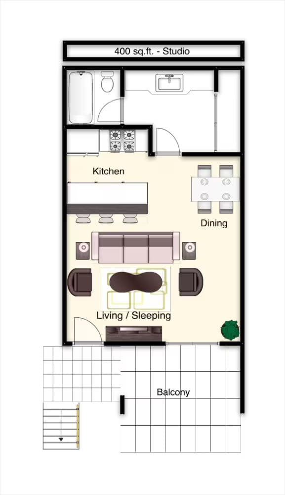 Unit 126 124 floor plan