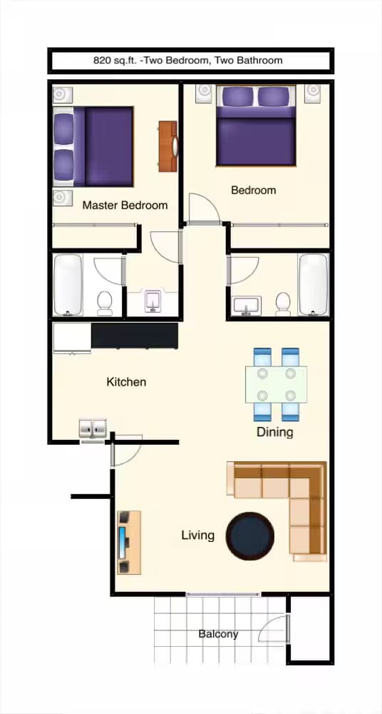 Unit 133 232 floor plan