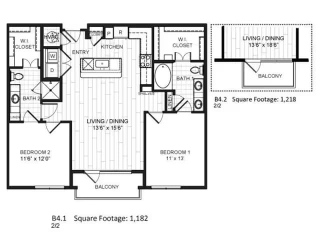 Unit AUCPGW B-1032 floor plan