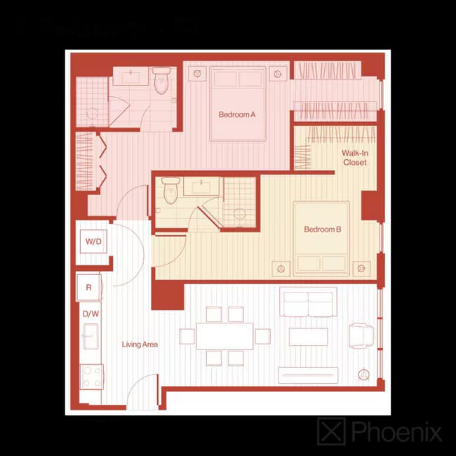Unit X Phoenix-1321 X Phoenix-1321 floor plan