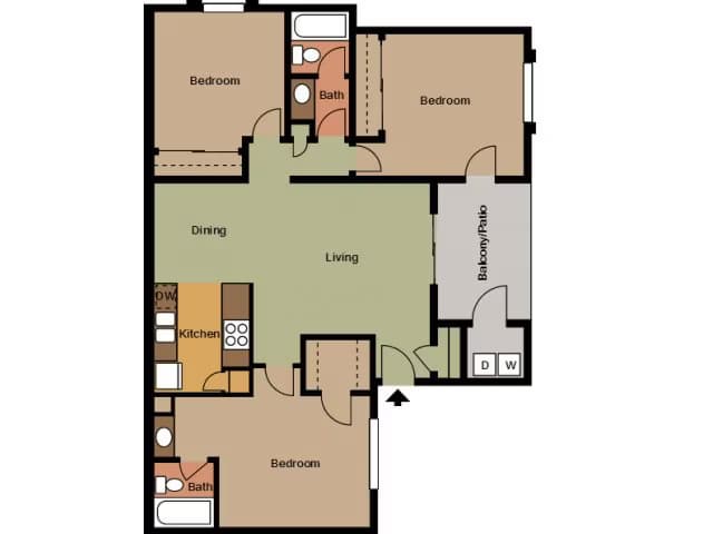 C1 - Classic 1061 floor plan
