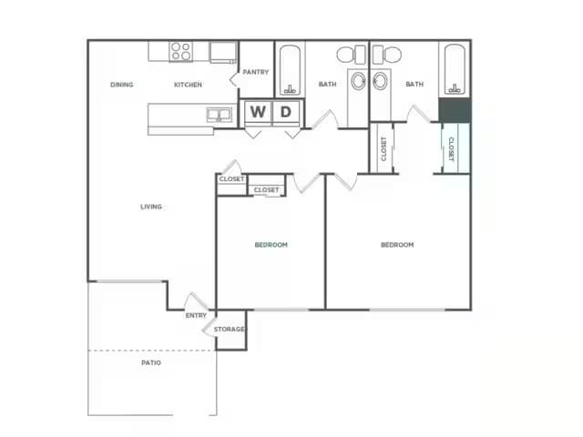 Unit 1169 1234 floor plan
