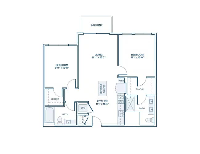 Unit 539 524 floor plan