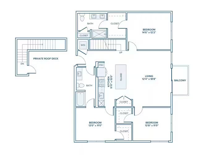 Unit 512 512 floor plan