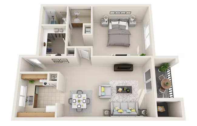 Unit 142A 142A floor plan