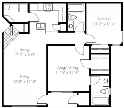 Unit 311 310 floor plan