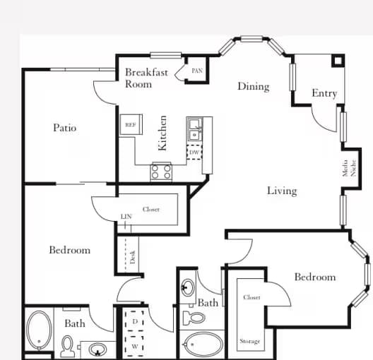 Unit 2120 2155 floor plan