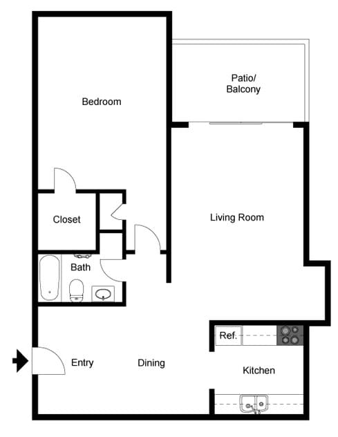 Unit 255 201 floor plan