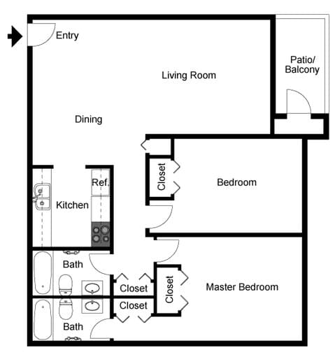 Unit 260 206 floor plan