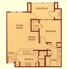 1x1 715sf BH - A3 2007 floor plan