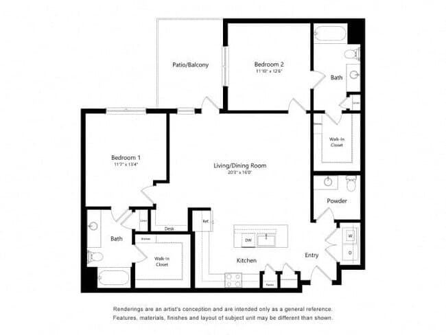 Unit 4036 3070 floor plan