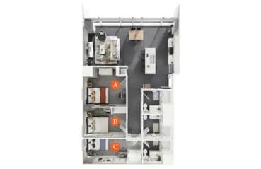 Unit 2101-B 2101-B floor plan