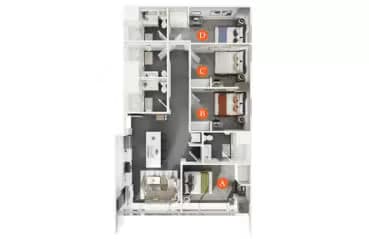 Unit 0701-B 0701-B floor plan