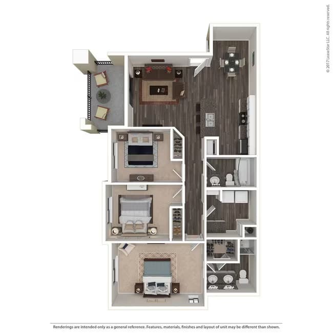 Unit AUCMJY 127 floor plan