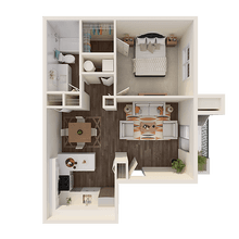 1X1 173 floor plan