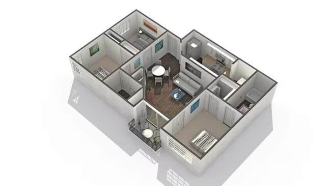Unit 2027 3009 floor plan