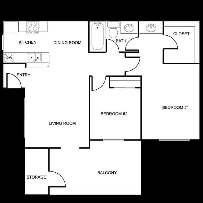 Unit AUCMHA 219 floor plan
