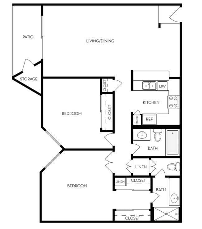 2BD-2BA 141 floor plan