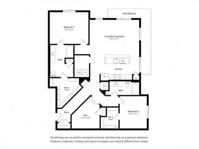 Unit 2033 2033 floor plan