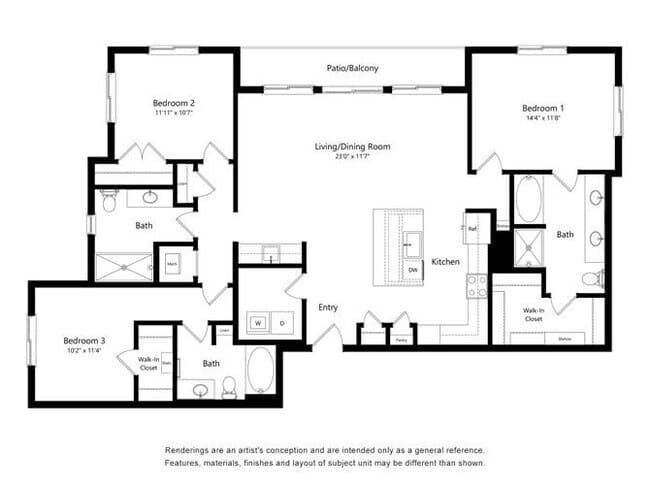 Unit 2100 2100 floor plan