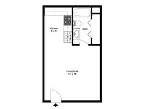 Studio B245 floor plan