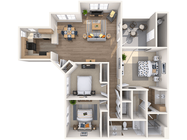 Unit 2043 2044 floor plan